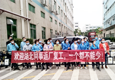 mk体育欢迎湖北同事返厂复工，一个都不能少
